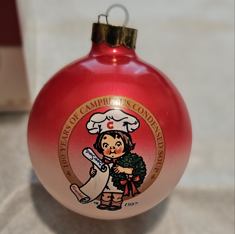 CAMPBELL'S 100 Year of Condensed   Soup Vintage 1997 Ornament.
